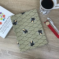 日系貓咪 手作布書衣 布書套 A5/25K 可調式書衣