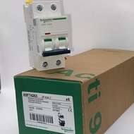 MCB SCHNEIDER IC60N 2P 63A 2phase 6kA A9F74263 MINIATURE CIRCUIT BREAKER 2Pole 2 Phase 2 P