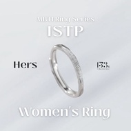 【153】S925 MBTI Ring - ISTP Adjustable Mix and Match Cincin Perak Lelaki Wanita
