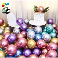 Chrome 10" Metallic latex Balloons (50pcs) birthday decor Party ballon decorations Metal balloon