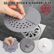 Silicone Kitchen Deodorant Plug Hair Filter Sink Anti-blocking Floor Stopper Strainer Drain C8b3