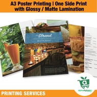 A3 Poster Printing Services One Side Print High Quality Digital Printing Laser Printing