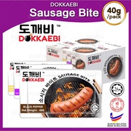 DOKKAEBI Sausage Bite HALAL 40g Hot Dog Black Pepper / Honey Mustard / Tomyam Ready To Eat Instant F