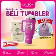 [Goto 2-In-1 Bundling Package] 1.2L BT21 Drinking Bottle, Cold-Resistant Tumbler + Unisex Sports Tra