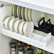 DTB Kitchen Adjustable Cabinet Dish Organizer Kitchen Drawer Dish Partition Organizer