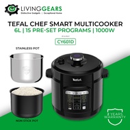 Tefal 6L Home Chef Smart Multicooker Pressure Cooker (CY601) CY601D