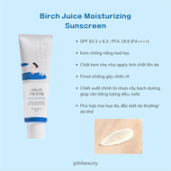 Kem chống nắng ROUNDLAB Dokdo Birch Juice Moisturizing Sunscreen (Original/Tone Up)