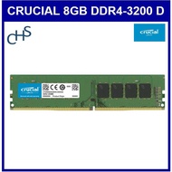Crucial 8GB DDR4 3200MHz CL22 1.2V Non-ECC DIMM Desktop (CT8G4DFS832A) RAM 3200 MHZ Memory