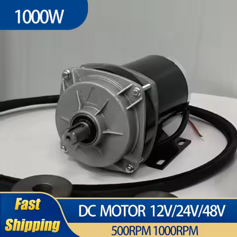Permanent Magnet 500W 800W 1000W Brushed Asynchronous Electric Motor 1000RPM/500RPM 1000RPM With Red