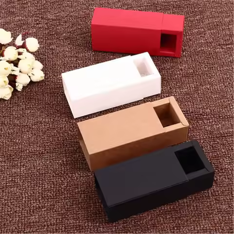 Kraft Paper Drawer Box for Cosmetic, Essential Oil, Lipstick, Perfume BottleGift Box Packaging Weddi