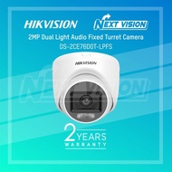 DS-2CE76D0T-LPFS - HIKVISION TURBO HD CAMERA 2MP DUAL LIGHT AUDIO
