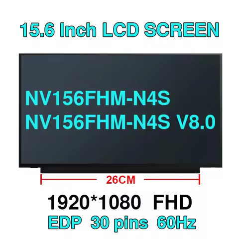 15.6" IPS Laptop LCD Screen NV156FHM-N4S V8.0 For Lenovo ThinkPad T15 P15s Gen 2 ThinkBook G2 ideapa