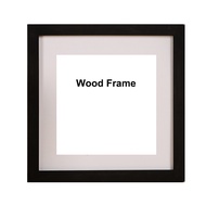 Classic Wooden Square Picture Frame Photo Plexiglass Include Poster Frames For Wall Hanging Family G