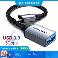 Vention Type C to USB OTG Cable 2A Male to Female High Speed 480Mbps USB Converter for Cellphone Lap