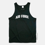 AUTHENTIC SAF DARK GREY VEST SINGLET ARMY SAF Jogging Running Workout Exercise Gym Daily Tee T shirt