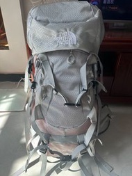 全新The North Face北面35L+5L戶外登山包，淺灰色，帶吊牌，原包裝還喺，冇用過，成色超好！