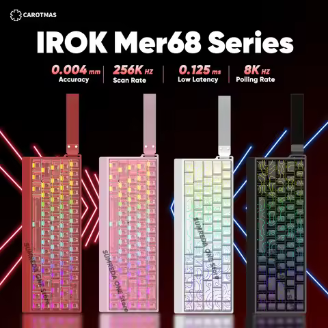 IROK Carotmas Mercury68 Max mars68 pro Mercury 68 Gaming Magnetic Mechanical Keyboard Rapid Trigge 0