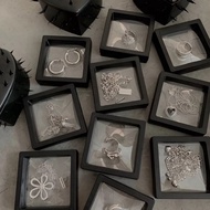 PE film jewelry storage box transparent film jewelry display box earrings box
