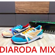 BLACK World 285 Limited Near DIADORA Colorful Mandarin Duck Heritage Made In Italy Mix Jogging Shoes