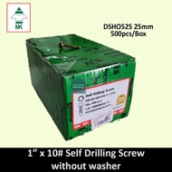 MK SELF DRILLING SCREW SKRU BESI BUMBUNG/DSHO 525 (ZPH)1" x 10# (BUATAN MALAYSIA) PER BOX