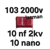 ( 103 2000V ) Brown Mist 10 Nano Nf Cbb81 103J2000V 103J2Kv 103K 2000V 2,000V 2Kv 2000 2,000 V Kv 1.