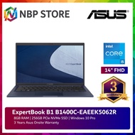 Asus ExpertBook B1 B1400C-EAEEK5062R 14'' FHD Laptop Star Black ( I5-1135G7, 8GB, 256GB SSD, Intel, 