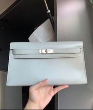 Hermes Kelly Elan  8U冰川藍