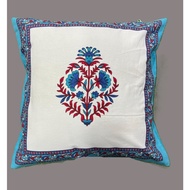 Cushion Cover in Ethnic Hand Print Designs, Cotton, 16x16inch