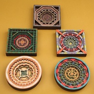 Beijing Historical Sites Agai Series Refrigerator Stickers Wooden Antique Magnets Cultural Creative 