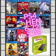 500GB External Hard Disk containing the Latest PS4 Hen 6.72 FULL Games 2019-2020