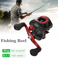 【Minimum clearance price 】Metal Spool Spinning Reel 8.1:1 Stainless Steel Reel Foot Metal Handle 8Kg Max Drag Power Smooth Sea Carp