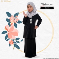 Kebaya Labuh Girl Black Kanak Kanak Perempuan Kebaya Black Kid Budak Perempuan Baju Kurung Kebaya Mo