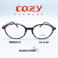 Cozy TB5835 Eyeglass Frames (Gray Clear Brown Red) 52-21-147