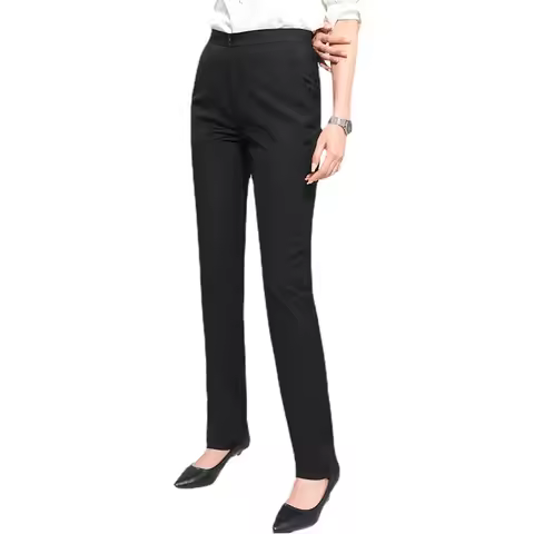Fashion Office Wear Pants for Women Formal Pants Office Outfits Pencil Trousers Black Navy Casual Wo