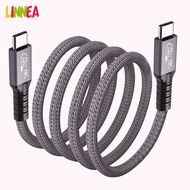Linn Usb 4.0 Data Cable Compatible For Thunderbolt 4 Type C Double-headed 8k Cable 40gbps Pd 240w Fast Charging Cable