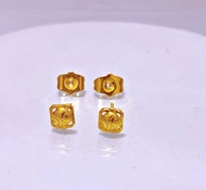 Zihang Jewelry Authentic 10k US Fancy ANGEL &amp; ANNE LASERED studs earrings for women