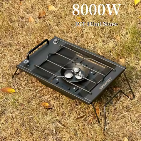 Camping Gas Stove Igt 1 Unit Stove 8000W High Power IGT Gas Burner Folding Brazier Grill Stainless S