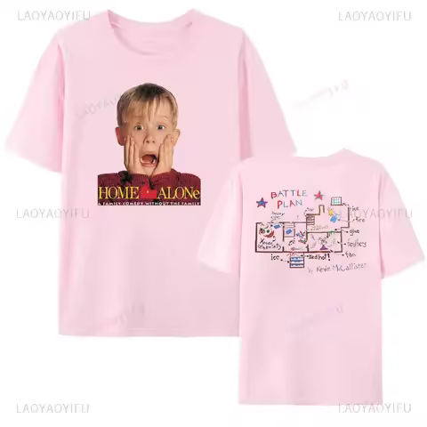 Home Alone MeRRY CHRISTMaS Ya FILTHY ANIMaL Woman Printed T-shirt Vintage Christmas Movie Man T Shir