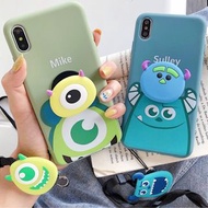 手機殼IPhone6(s)/7/8(P)/XR/X(S)/MAX : 怪獸大學配支架掛繩