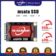 WALRAM MSATA SSD Hdd 2.5 SATA3 SSD 120 Gb Ssd 240 Gb 512Gb Ssd 1TB MSATA ฮาร์ดไดรฟ์ภายในสำหรับแล็ปท็อปฮาร์ดดิสก์เดสก์ท็อป120 GB