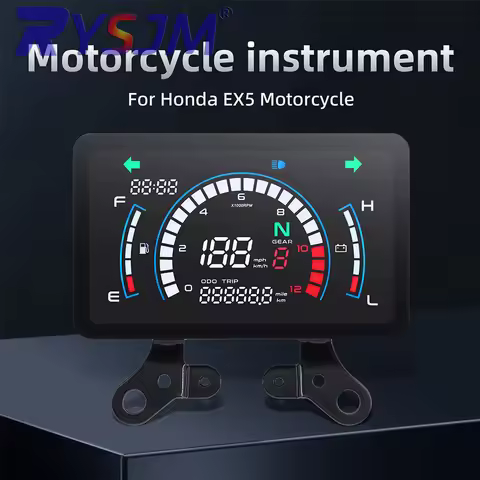 Motobike Dashboard Motorcycle Digital Speedometer Total Mileage Indicator Light Waterproof and Shock