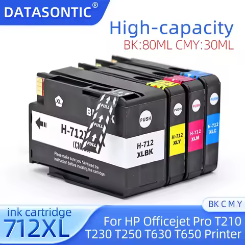 NEW 712XL ink Cartridges 712 Compatible For HP Officejet Pro T210 T230 T250 T630 T650 printer Ink ca