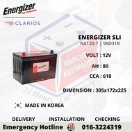 ENERGIZER SLI NX120-7 | N70Z | 95D31R CAR BATTERY