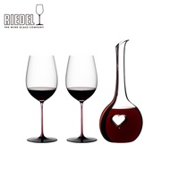 ชุดแก้วไวน์แดง RIEDEL Black Tie Handmade Heart-Shaped Blessing Wine Glass Set European Style Crystal