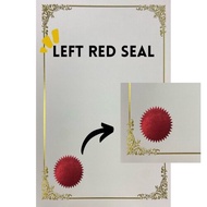 【10PACK=1000 SHEET ! ! !】 Lucky Star / Aplus A4 Certificate Paper 160gsm ( Red Seal ) / Kertas Sijil
