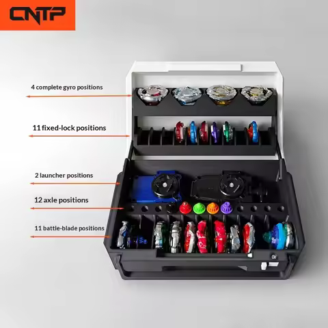 CNTP 3D Printing Beyblade X Storage Box Portable Carrying Case For Spinning Top Beyblade X Parts Acc