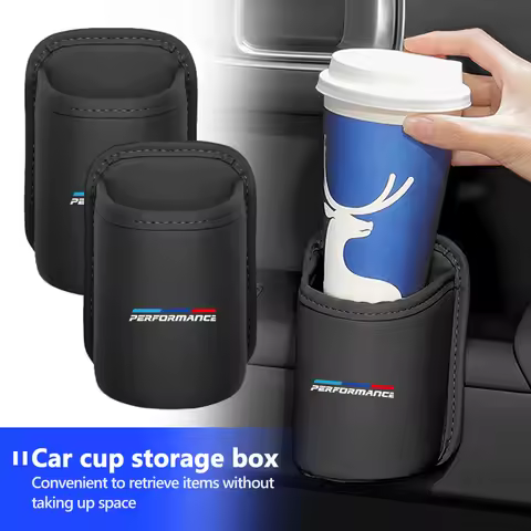 Car Seat Cup Holder Hang Drink Storage Box Accessorie For BMW X1 X3 X4 X5 X7 G20 G38 F20 F39 F48 E46