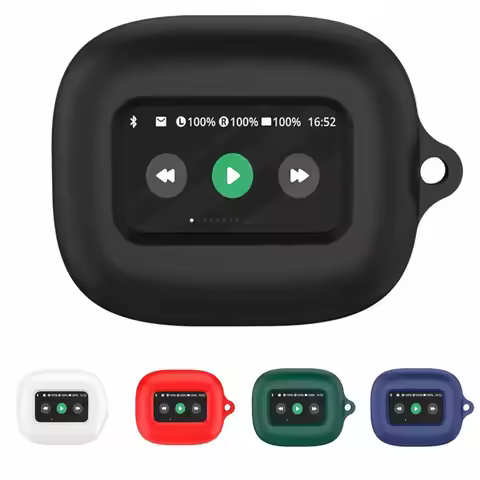 For JBL LIVE BEAM 3 Earphone Silicone Cover Mini Bluetooth Earbuds Protective Shell Case With Hook F