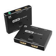 8k Two In One Out HDMI2.1 Switcher 8K/30Hz HD HDMI Converter