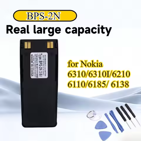 New BPS-2N Battery for Nokia 6310/6310I/6210/6110/6185/ 6138 - 3.6V Li-Polymer Replacement for Class